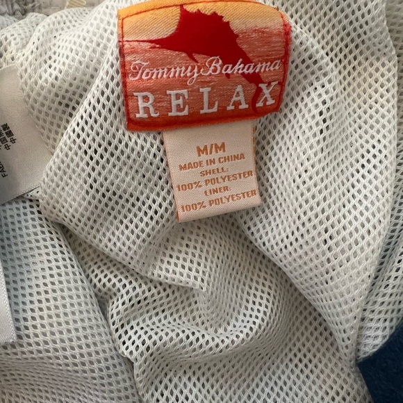 Tommy Bahama Blue Striped Swim Trunks - Picture 3 of 3